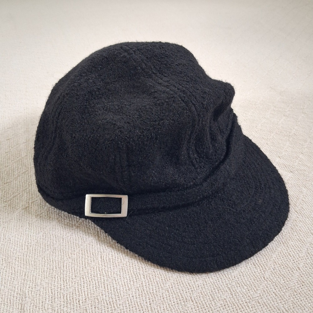 l.l. bean wool paperboy cap cloche flapper newsboy Hat OJTK7 womens black OSFA